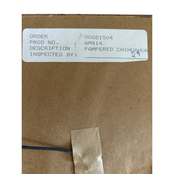 Pampered Chihuahua Dog Print NY Artist Elaine Vollherbst Matted Ornate Frame 13" - Picture 8 of 13